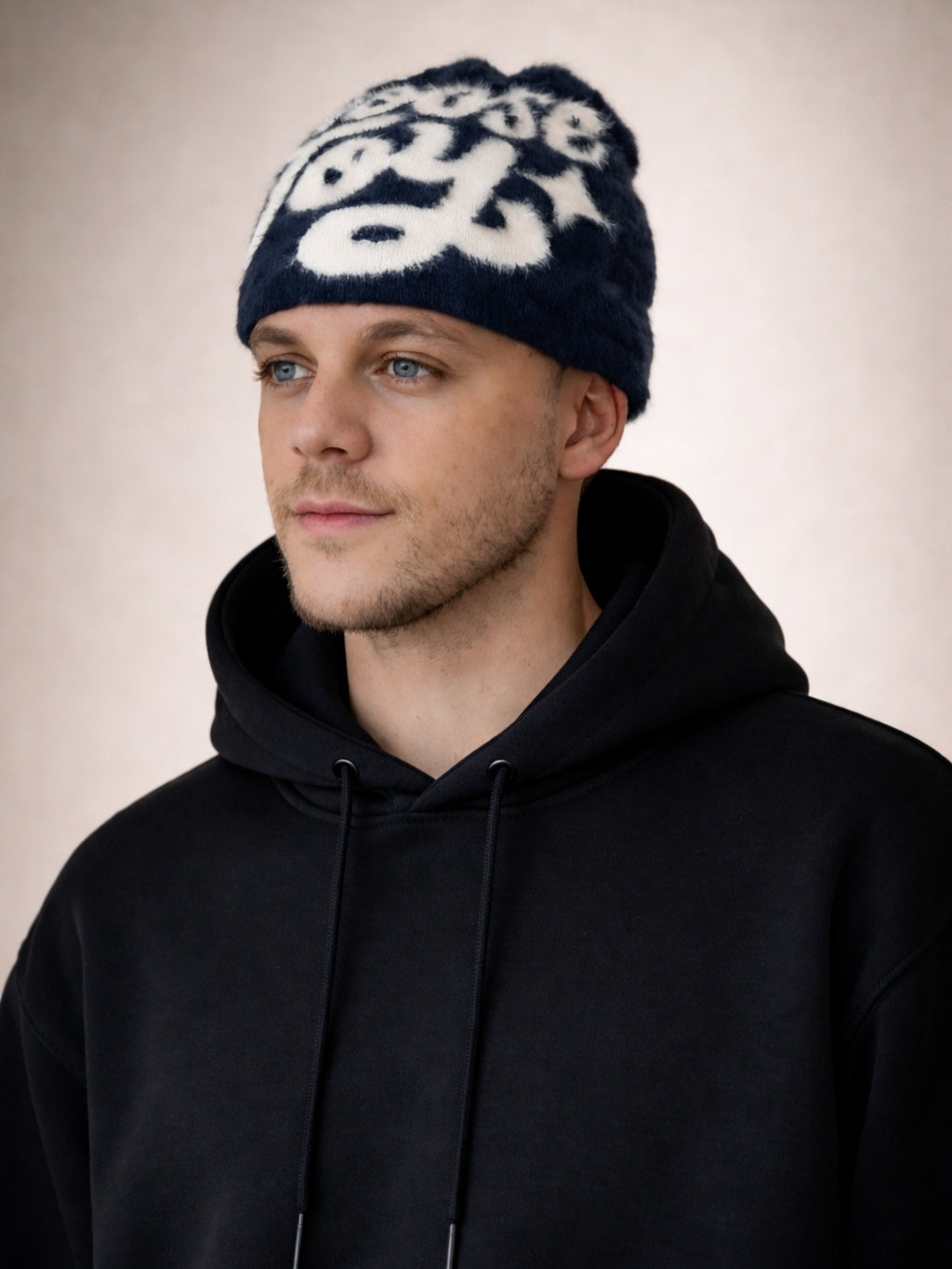 CØZY STREET - Night Mohair Beanie